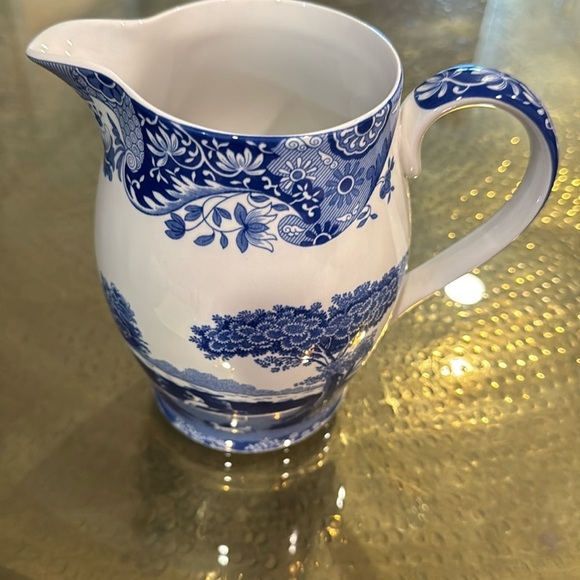 Spode Blue Italian Pitcher 1816 7 inches - Picture 1 of 5